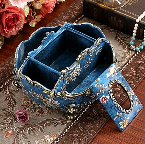 UBEN Remote Control Storage Tissue Box Decoration Creative Living Room Coffee Table Tray European Household Decoration Paper Box