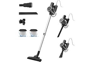 Vactidy C6 Aspirapolvere con Filo Potente 25KPa,Cavo da 7 Metri,Scopa Elettrica con Filo,Aspirapolvere Portatile 3 in 1, 600W,per Auto/Peli Animali/Tappeti/Pavimenti