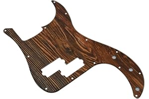 KAISH 13 fori 3D stampato plastica P Bass Battipenna basso Scratch Plate PB Pick Guard per USA/Messico Precision P Bass Wood Pattern