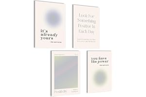 MOJOLIVING Aura Poster Set Aura Bilder Trust the Universe Aesthetic Style Preppy Room Decor Y2K Poster Ästhetik Yoga Gesetz der Anziehung Manifestation Set