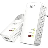 AVM FRITZ!Powerline 1260/1220 WLAN Set (WLAN-Access Point, ideal für Media-Streaming oder NAS-Anbindungen, 1.200 MBit/s, deut