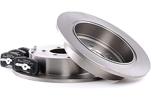 RIDEX Kit de discos de freno y pastillas 3405B0123 Eje trasero con pinza/grapa Chapa antichirridos macizo compatible con VW Golf Plus/Crossgolf 5M1, 521, PEUGEOT 4007 VU, VV 4008 SUV