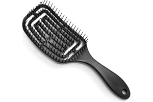 Brencco Detangle Hair Brush, Hairbrush Professional Curved Ventilation, Hair Brush for for Straight, Curly & Wet Hair, Comb for Women/Men/Children