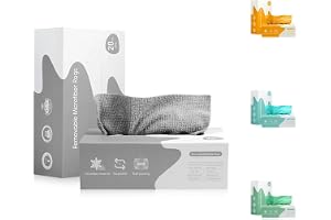 MOMENT Disposable Cleaning Cloths, Microfiber Kitchen Towels Rags Wiping Duster Cloth for Dishes Car Restaurant, 1 Pack 20 Count, Box Pull-out Type, 7.9x7.9inch (20cm), Random Color