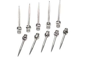 DRELD 10 puntas de acero para dardos atornilladas, rosca estándar 2BA, agujas de dardos reemplazables, accesorios de 32 mm