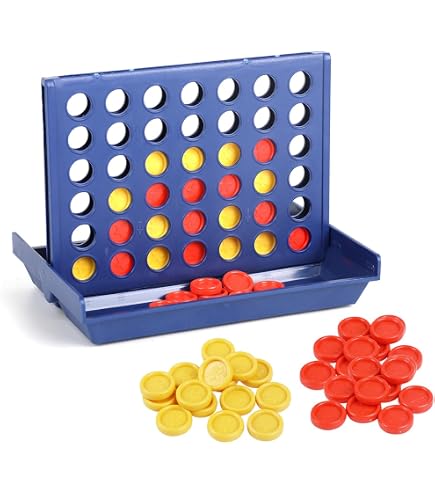 Connecter 4 Jeux de Société, Puissance 4 Jeu 4 in a Row Jeu Jeu de Stratégie Puissance Connect 4