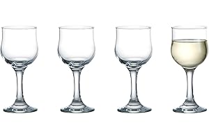 Ravenhead Tulip Sleeve of 4 White Wine Glasses, 20 CL, Packaging may vary