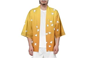 Silver Basic Unisex Anime Cardigan Kimono Costume Camicia Giacca Kimono