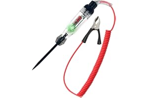 NOVSTUF Circuit Tester, 3-120 V Digital Test Light LED Display Automotive Fuse Tester Polarity Indicate Dc Voltage Tester for Car Truck Circuit Fuse Testing Wiring Circuit Checking