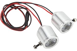SUNGOOYUE 3W RC Scheinwerfer, Hochhelligkeit Weißlicht Aluminiumlegierung LED Lampe Suchscheinwerfer für 1/5 1/7 1/8 1/10 RC Autos Boote