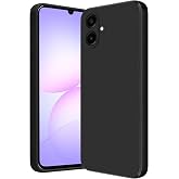 For Samsung A07 modeli ile uyumlu Esnek Silikon Matte Kaymaz Yapı İ&ccedil; Kadife Y&uuml;zey Darbe Emici Siyah Telefon Kılıfı