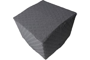 ZEUGLUNG Square Ottoman Cover, Small Ottoman Slipcover, Footstool Cover, Stretch Cube Footrest Ottoman Cover