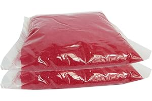 Ghisi Walter Sabbia Colorata Decorazione Sottile 0,4-0,7 mm 2 kg (Rosso Amore)