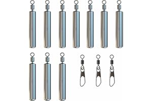 HEVIBK Plomb Peche Mer, Poids de Pêche 3.5g/ 5 g/7 g 10 g/ 14 g/ 20 avec pour Pêche en Plein Air et Pêche en Mer
