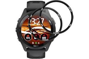 IQShield Verre Trempé pour Garmin Forerunner 265, Haut Définition Protection écran, Vitre Protection de Anti Rayures, 3D Couverture Complète, Sensible au Toucher, Sans Bulles- 2 Pièces