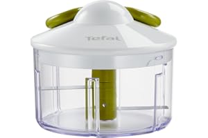 Tefal 5 Segundos - Picadora Manual 500 ml | 2 Cuchillas Independientes, Picado Grueso, Medio y Fino, Base Antideslizante, Sin Electricidad, Rápida y Segura, Verduras, Cebolla, Frutos Secos