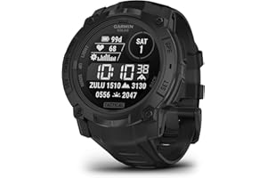 Garmin Instinct® 3 Tactical Edition, 45mm, Solar Charged Display, Rugged Outdoor GPS Smartwatch