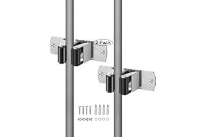 ACEMINING 2 Pcs Accroche Balai Mural, Porte Balais Mural, Support Balais Mural en Acier Inoxydable, Rangement Balai de Montage Avec Clous, Accroche Balai Mural Sans Percer