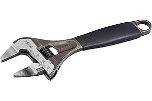 Bahco 9029-T Slim Jaw Adjustable Wrench, 170mm Length, Silver/Grey/Black