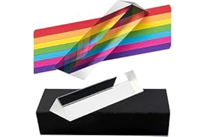 ZHYUAN Glas Prisma Optisches,Prismen Fotografie,K9 Glas Prisma Optisches,Dreiecksprisma,Fotografie K9 Glas Prisma,K9 Kristall Prisma Dreieck,mit Geschenkbox Sonnenlichtspektrum Regenbogeneffekt (20CM)