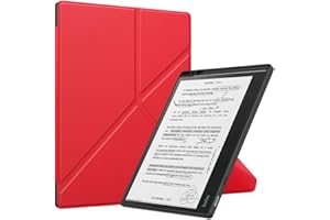 Kepuch Custer Coque pour Kobo Elipsa 2E 10.3",PU-Cuir Étui Housse pour Kobo Elipsa 2E 10.3" - Rouge