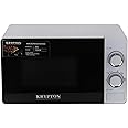 Krypton 20 L Microwave Oven | Multi-Functional Cooking, Timer and Temperature Control, Defrost Function, Reheating, Thawing/Push Open Door Handle and Mirror Glass Finish/Black, 2 Years Warranty