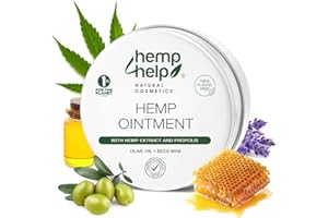 ‎HEMP HELP HEMP COSMETIC 𝐇𝐀𝐍𝐅 Natürliche Haut-SALBE - Spezialisiert für intensive Hautpflege bei 𝙎𝙘𝙝𝙪𝙥𝙥𝙚𝙣𝙛𝙡𝙚𝙘𝙝𝙩𝙚, 𝙉𝙚𝙪𝙧𝙤𝙙𝙚𝙧𝙢𝙞𝙩𝙞𝙨, 𝘁𝗿𝗼𝗰𝗸𝗲𝗻𝗲𝗿 𝗛𝗮𝘂𝘁 und 𝙀𝙠𝙯𝙚𝙢𝙚𝙣 - Bestseller