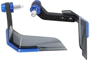 KAKAKE Motorcycle Handguard, Motorcycle Handlebar Protector Aluminum Alloy Universal Windproof for Sport Dirt Bike ATV(Blue)