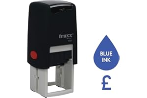 STAMP DESIGN 4U Traxx 9021 Loyalty Card Self Inking Rubber Stamp Business Finance Accounts Banking GBP British Pound *A Blue GBP £ Design*