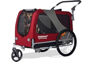 ‎TIGGO DOGGYHUT® Premium XL 2 in 1 Hundefahrradanhänger & Jogger 23-45 kg Fahrradanhänger für Hunde Hundeanhänger für Fahrrad 80106