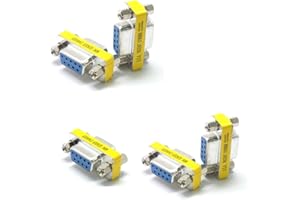 SIENOC Lot de 5 adaptateurs de type RS232 9 broches mâle vers mâle femelle