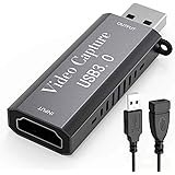KDR Newest Video Capture Card, HDMI Video Capture Card, 4K HDMI to USB 3.0 Game Capture Device for Windows Android Mac, HD 10