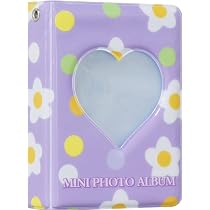 Album Photocards Kpop 40 Pages - 3 Pouces Avec Pendentif Cœur - Violet