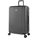 ITACA - Lightweight Hard Travel Suitcase Set Cabin, Medium, Large with Combination Lock, anthracite, Casual
