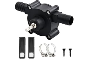 CERIOLL Pompe À Eau Fluide Huile,Mini Pompe perceuse Électrique,Pompe de Forage Électrique,Mini Pompe à Eau,Pompes de Transfert Auto-Amorçantes pour Moteurs Diesel Huile Liquide, Eau Liquide Auto-Amorçante