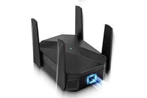 ‎MEETOWN WiFi 6 WLAN Amplifier, AX3000 WLAN Repeater, Access Point with Gigabit Port, 5GHz to 2400M, 2.4GHz to 600M WiFi Repeater, Compatible with All WiFi Routers, Covers up to 12000sq.ft 99+ Devices