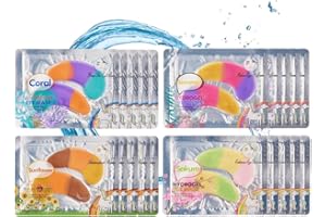 ALTHERONA Augenpads Gegen Augenringe, 20 Pairs 4 mix Eye Patches zur Straffung und Feuchtigkeit, Augenpads Gegen Tränensäcke, Eye Pads für Falten und Schwellungen Reduzieren, Collagen Maske mit Hydrogel