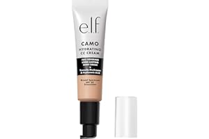 e.l.f. Hydrating Camo CC Cream, Colour Correcting Full Coverage Foundation For A Dewy Finish With SPF 30, Vegan & Cruelty-Free, Light 205N