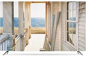 HBLZGBL 42-43" Indoor-TV-Abdeckung, Schutzhülle TV Polyester-Gewebe Umweltfreundliches Drucken und Färben Staubdicht und wasserdicht für Flat Curved TV, Smart TVs (Color : C, Size : 32")
