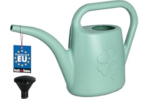 ‎KOTARBAU KOTARBAU® Gießkanne - 1,8 Liter - Giesskanne - mit Gießbrause - Oval - Kunststoff - Blumengießkanne mit Sieb - Salbeigrün - Giesskanne Zimmerpflanzen