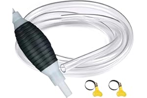 Onperpoe Aspirador de líquido multifunción 2024, bomba de mano de gasolina, bomba de mano con manguera de 1 m y 2 abrazaderas de manguera, bomba de succión, bomba de transferencia de combustible,