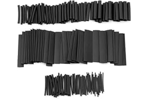 KUOXAN 127 Pcs Heat Shrink Tubing Shrink Tubing Heat Shrink Sleeving Heatshrink Sleeving Kit Heat Shrink Wrap Cable Shrink Sleeving,for Different Wire gauges and Cable Sizes