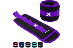 XN8 SPORTS Xn8 Neoprene Ankle Weights With Strap, Pair of (0.5kg,1kg,1.5kg,2kg,2.5kg,3kg) Leg Weights, Wrist Weights, Arm Weights for Home Fitness, Strength Training, Running, Walking, Gym, Workout, Aerobics