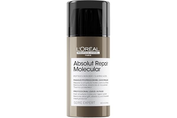 L’Oréal Professionnel, Routine Réparatrice Pour Tous Types de Cheveux Abîmés, Nourrit & Renforce en Profondeur, Répare 2 ans de Dommages en Une Application, Formule brevetée, Absolut Repair Molecular