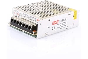 LEDMO 12V 10A Convertisseur AC 110/220V to DC Commutation Alimentation 120W pour CCTV,Radio,Projet Informatique, LED Light Strings