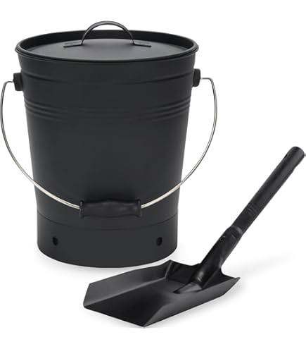 3 Stück Ascheeimer Mit Griff - Eisen, 14.5x11.5x10cm Für Grill & Kamin