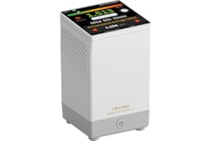 CHNADKS RM-73 Detector de Radón, Alarma Visual y Sonora, Pantalla Táctil LCD a Color, Monitoreo de Concentración de Radón a Largo Plazo para Hogar y Sótano, en pCi/L o Bq/m³