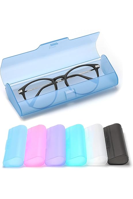 Qiuxiaoaa Elegante Occhiali Trasparenti Occhiali Da Sole Scatola Morbida Custodia Protettiva Portatile Clip Clip Scatola Di Plastica Trasparente