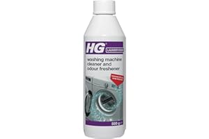 HG Washing Machine Cleaner & Odour Freshener, Washer Cleaning Service Liquid Deodouriser & Descaler, Cleans & Removes Unpleasant Smells, Heavy Duty Professional Formula – 550g (657055106)