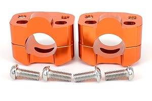FAST PRO Adaptateur de Pince de Montage pour Guidon de Moto échange 7/8 "à 1 1/8" pour pour CRF YZF KXF KLX RMZ DRZ KX RM YZ SX EXC XC 65 85 125 250 Dirt Bike-Orange
